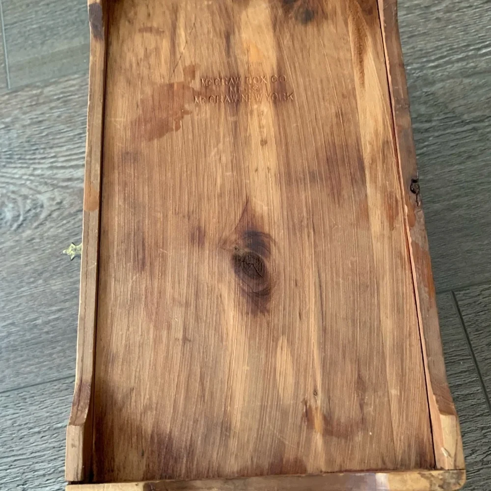 Vintage Mc Grae New York Wooden Box